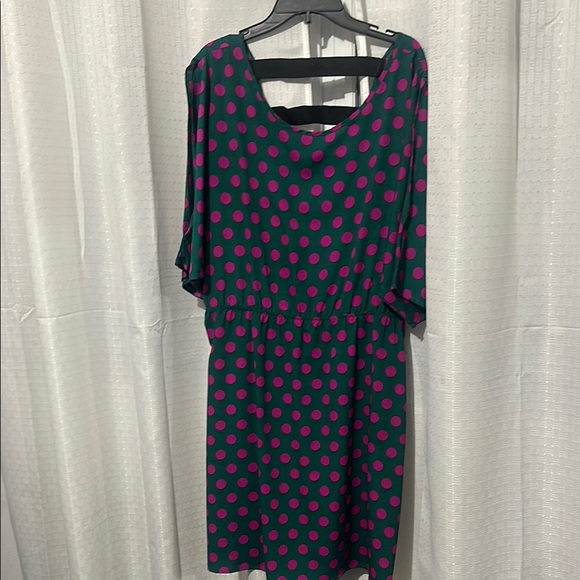 Polka Dot Dress - Green and Pink - Picture 1 of 2